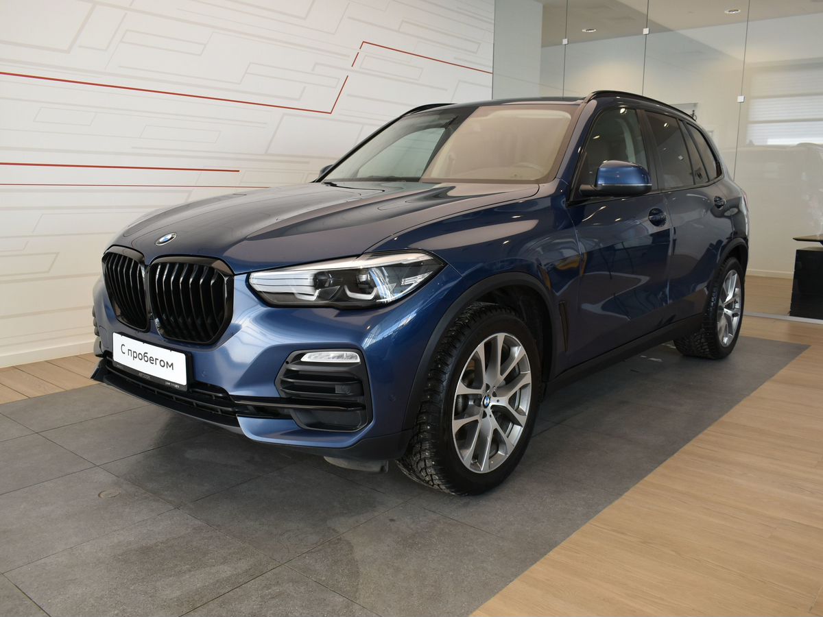 Автомобиль BMW X5 IV поколение (G05) 3.0d AT 4WD (249 л.с.) Base Синий 2019 с пробегом 238 424 км