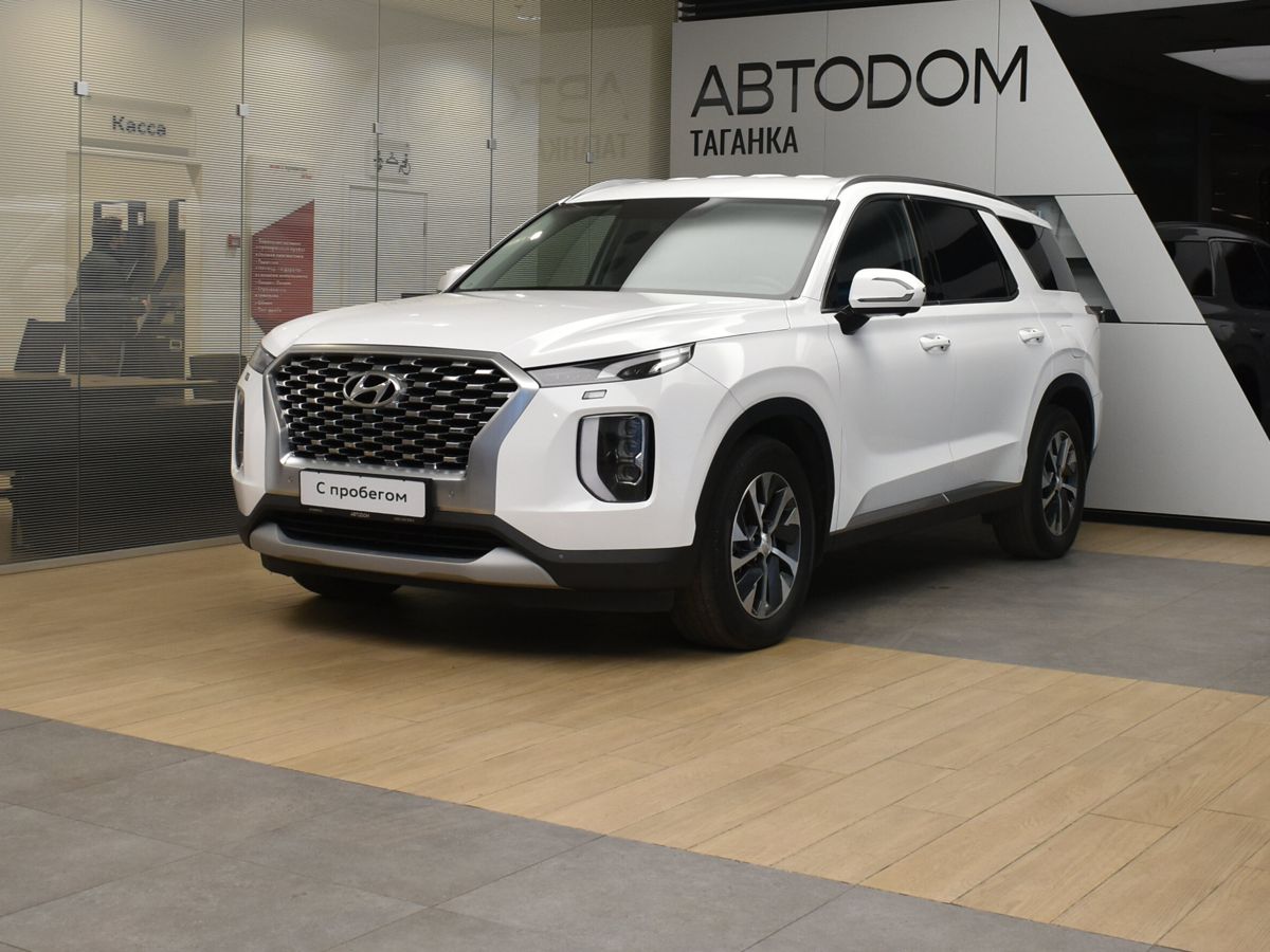 Автомобиль Hyundai Palisade I поколение 2.2d AT 4WD (200 л.с.) Prestige Белый 2022 с пробегом 75 338 км