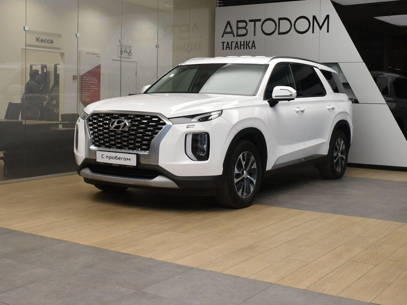 Автомобиль Hyundai Palisade I поколение 2.2d AT 4WD (200 л.с.) Prestige Белый 2022 с пробегом 75 338 км