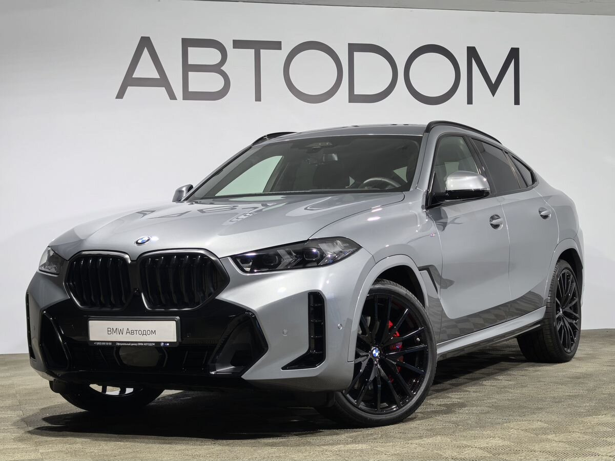 Автомобиль BMW X6 III (G06) [рестайлинг] 3.0d AT 4WD (286 л.с.) M Sport Серый 2025 с пробегом 8 479 км