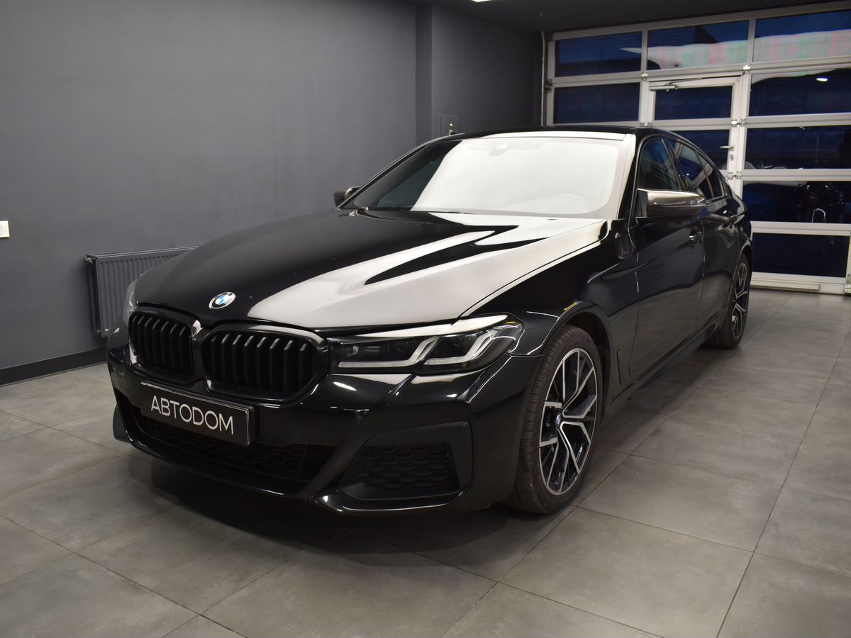 BMW 5 серии VII (G30/G31) [рестайлинг] 520 2.0d AT 4WD (190 л.с.) M Sport Pure Чёрный 2021 с пробегом 164 338 км