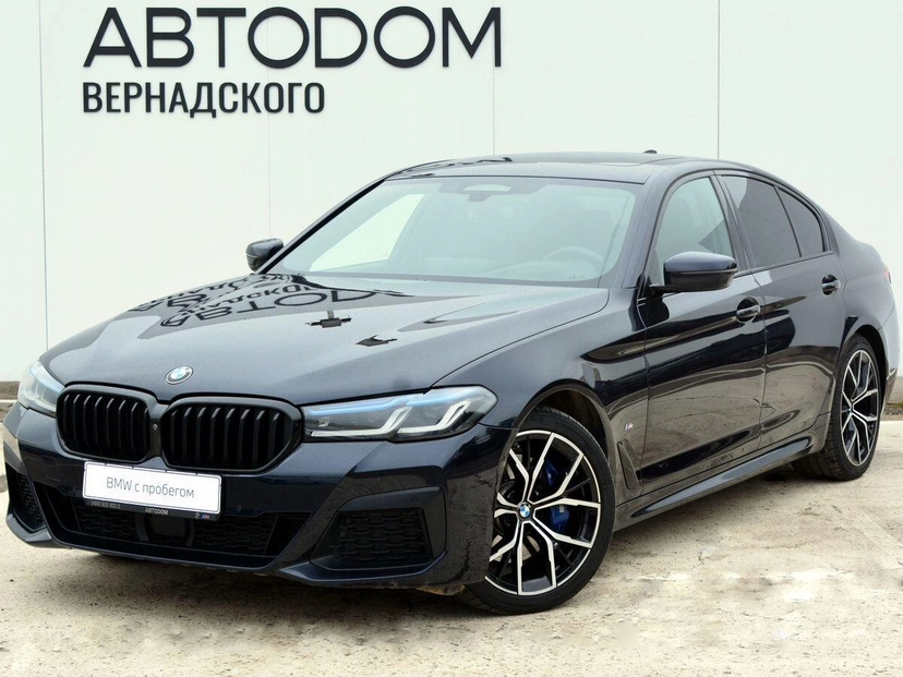 Автомобиль BMW 5 серии VII (G30/G31) [рестайлинг] 530 3.0d AT 4WD (249 л.с.) M Sport Plus Edition 21 Чёрный 2020 с пробегом 67 126 км