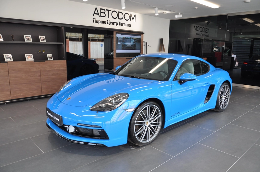 Автомобиль Porsche Cayman III поколение (982) GTS 4.0 MT (400 л.с.) GTS Синий 2025