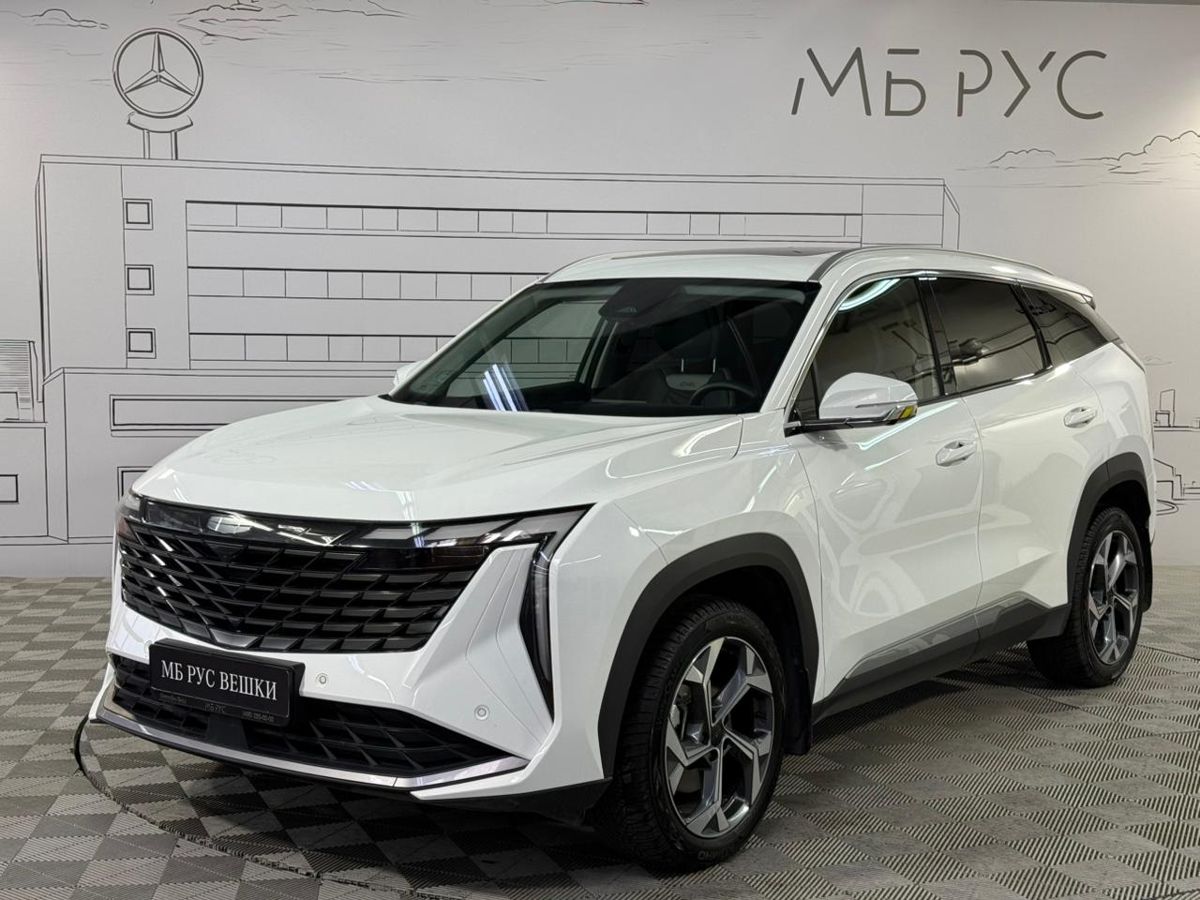 Geely Atlas II поколение 2.0 AT 4WD (200 л.с.) Флагман Белый 2024 с пробегом 39 120 км