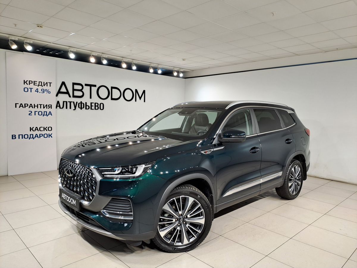 CHERY Tiggo 8 Pro Max I [рестайлинг] 2.0 AMT 4WD (197 л.с.) Ultimate Зелёный 2023 с пробегом 20 606 км