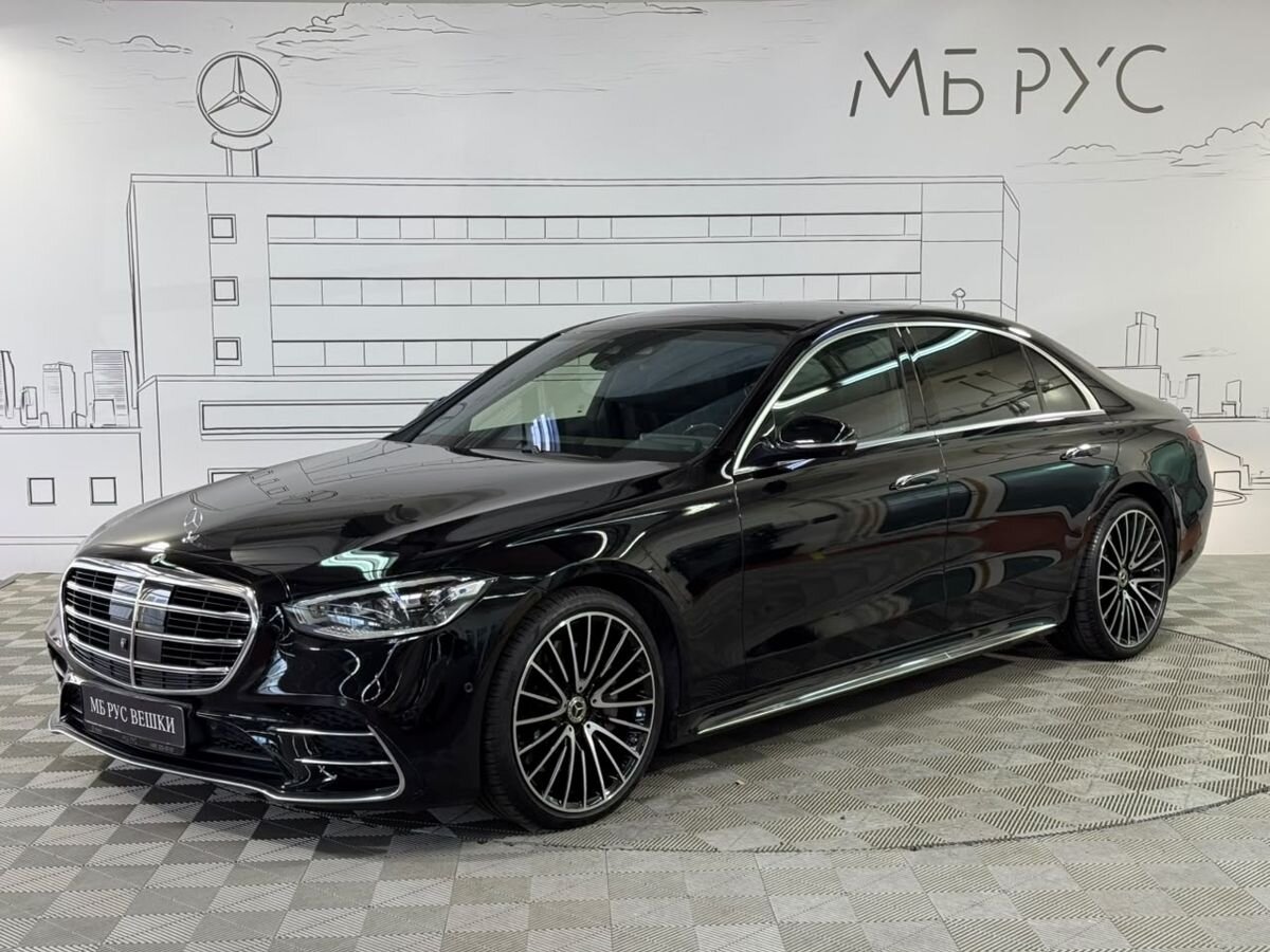 Mercedes-Benz S-Класс VII поколение (W223) 580 4.0 AT 4Matic (503 л.с.) Luxury Чёрный 2021 с пробегом 48 011 км