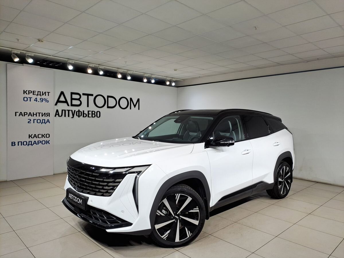 Geely Atlas II поколение 2.0 AT 4WD (200 л.с.) Флагман Белый 2024 с пробегом 21 168 км