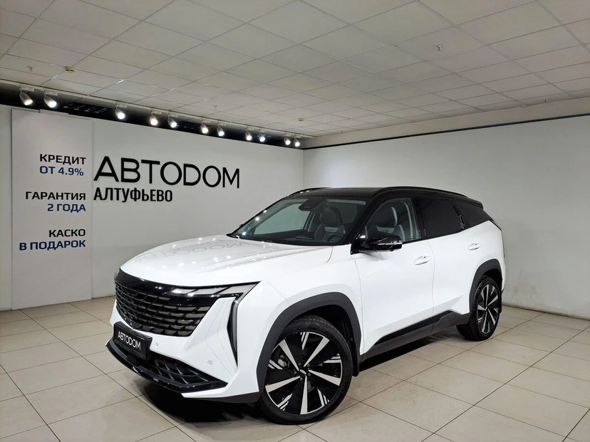 Geely Atlas II поколение 2.0 AT 4WD (200 л.с.) Флагман Белый 2024 с пробегом 21 168 км