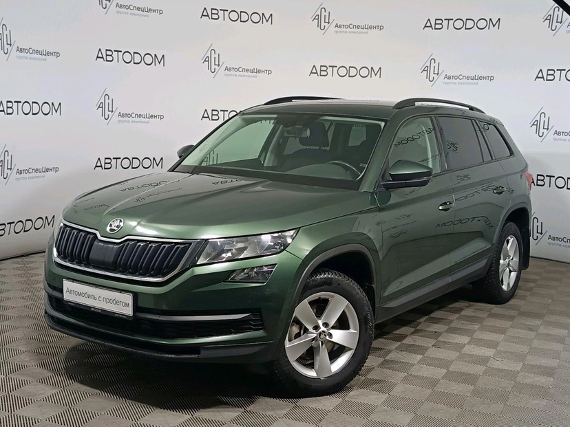 Автомобиль Skoda Kodiaq I поколение 1.4 AMT (150 л.с.) Ambition Зелёный 2019 с пробегом 151 089 км