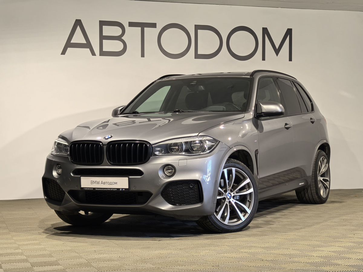 Автомобиль BMW X5 III поколение (F15) 3.0d AT 4WD (249 л.с.) M Sport Серый 2018 с пробегом 86 720 км