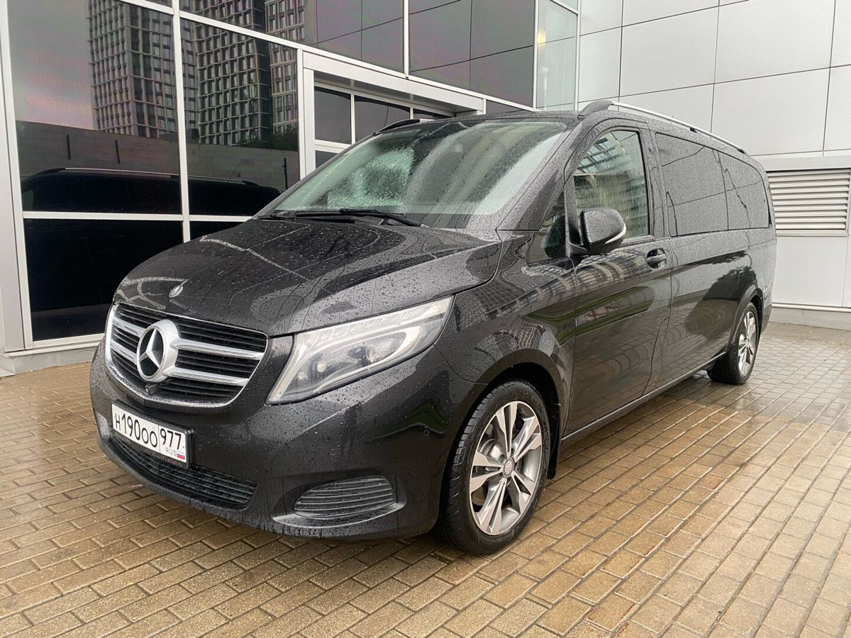 Mercedes-Benz V-Класс II поколение (W447) 250 2.1d AT 4Matic Extra Long (190 л.с.) Base Чёрный 2015 с пробегом 93 368 км