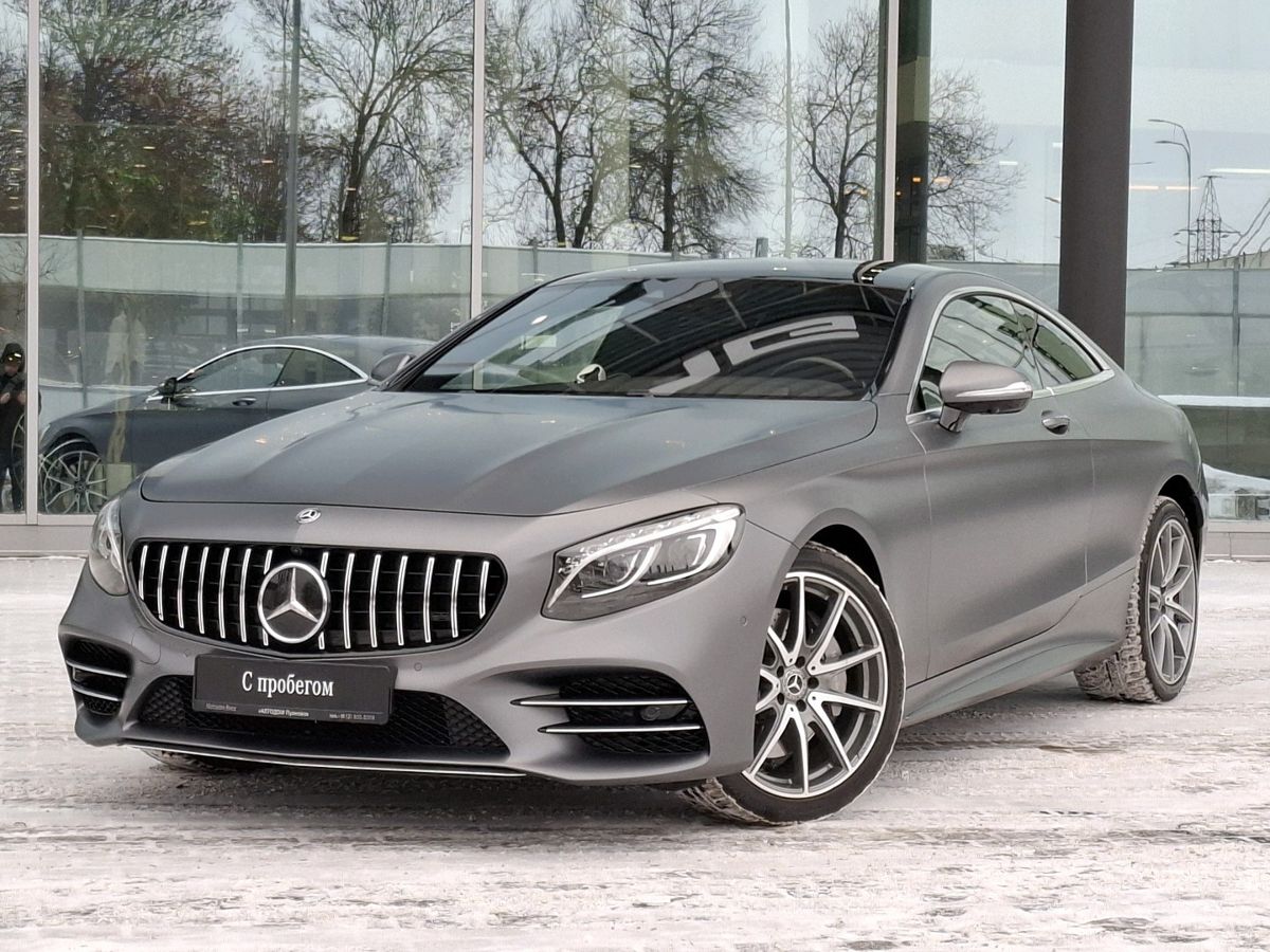 Автомобиль Mercedes-Benz S-Класс VI (W222/C217) [рестайлинг] 450 3.0 AT 4Matic (367 л.с.) Base Серый 2019 с пробегом 36 873 км