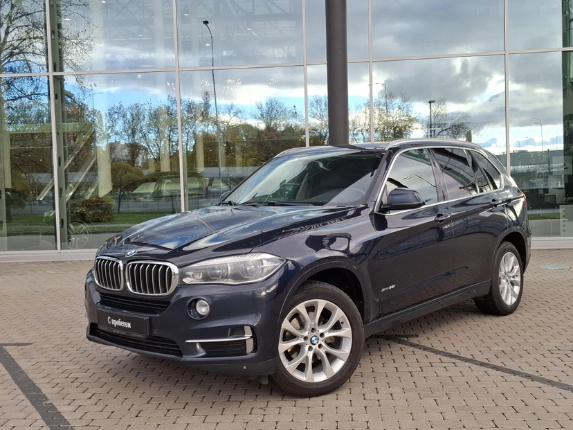 Автомобиль BMW X5 III поколение (F15) 3.0 AT 4WD (306 л.с.) Luxury Синий 2018 с пробегом 92 283 км