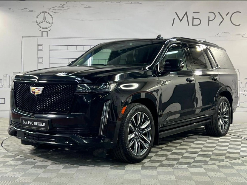 Автомобиль Cadillac Escalade V поколение 6.2 AT 4WD (416 л.с.) Sport Platinum Чёрный 2022 с пробегом 75 000 км