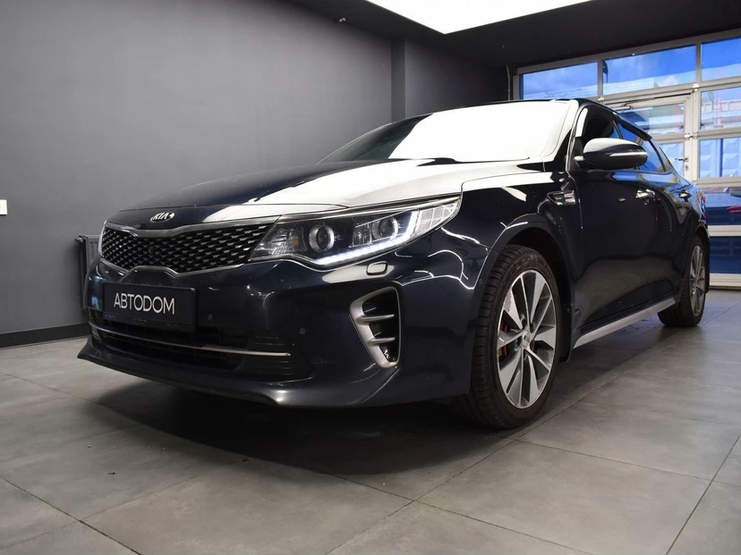 Kia Optima IV поколение 2.4 AT (188 л.с.) GT-line Синий 2017 с пробегом 155 286 км