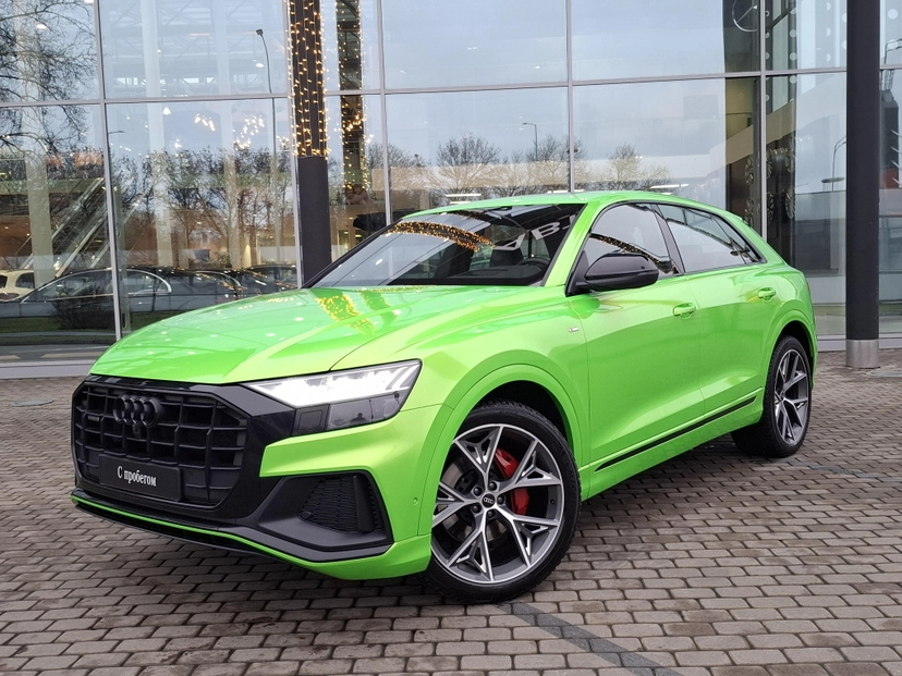 Автомобиль Audi Q8 I поколение (4M) 3.0d AT 4WD (249 л.с.) 45 TDI Красный 2021 с пробегом 51 380 км