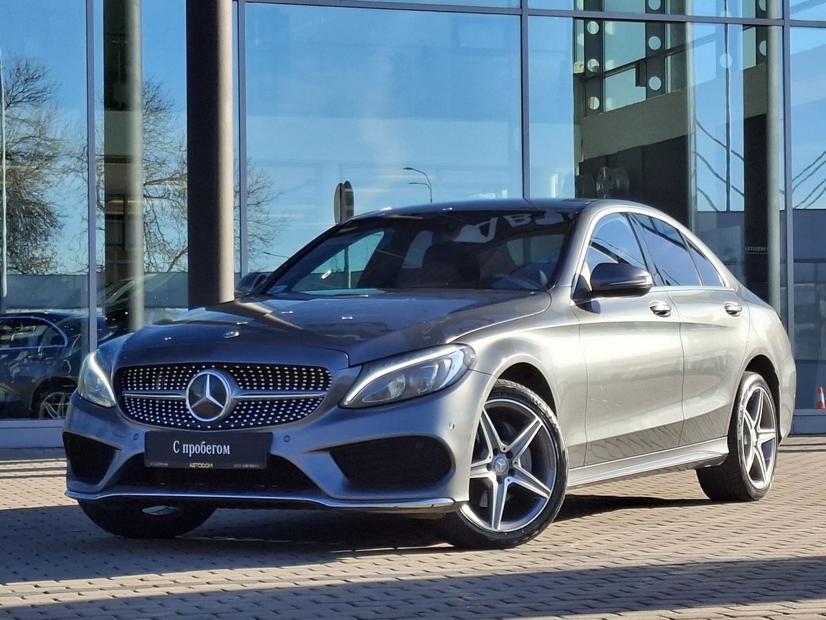 Mercedes-Benz C-Класс IV поколение (W205/S205/C205) 180 1.6 AT (150 л.с.) Sport Серый 2016 с пробегом 103 000 км