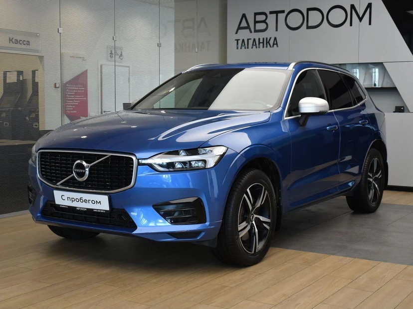 Volvo XC60 II поколение 2.0 AT 4WD (249 л.с.) R-Design Синий 2018 с пробегом 46 714 км