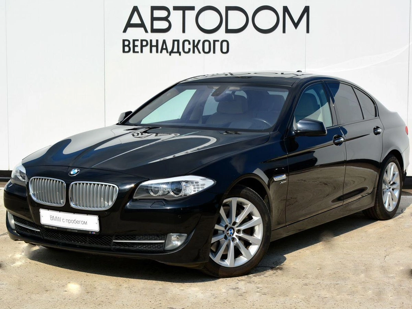 Автомобиль BMW 5 серии VI поколение (F07/F10/F11) 550 4.4 AT 4WD (407 л.с.) Base Чёрный 2011 с пробегом 98 817 км