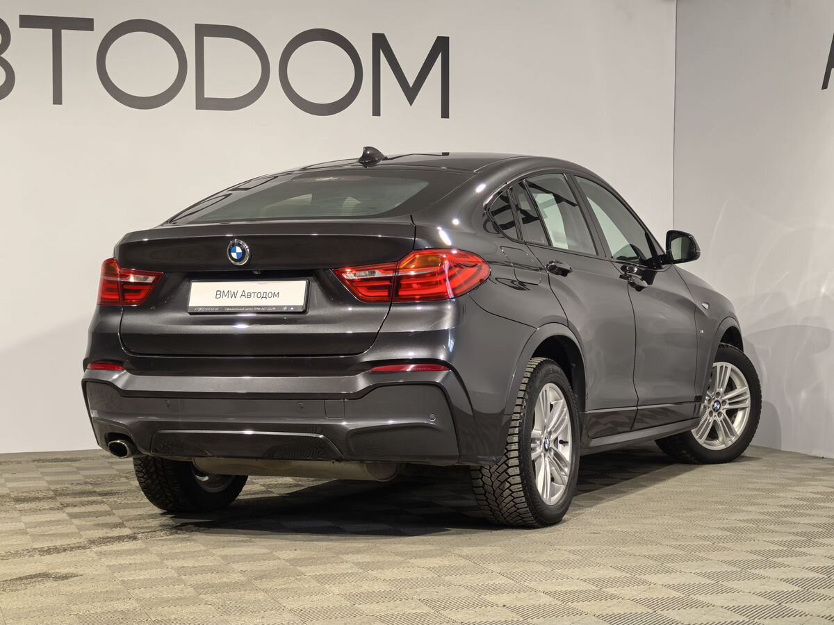 Автомобиль BMW X4 I поколение (F26) 2.0 AT 4WD (184 л.с.) M Sport Локальная сборка Серый 2017 с пробегом 123 498 км