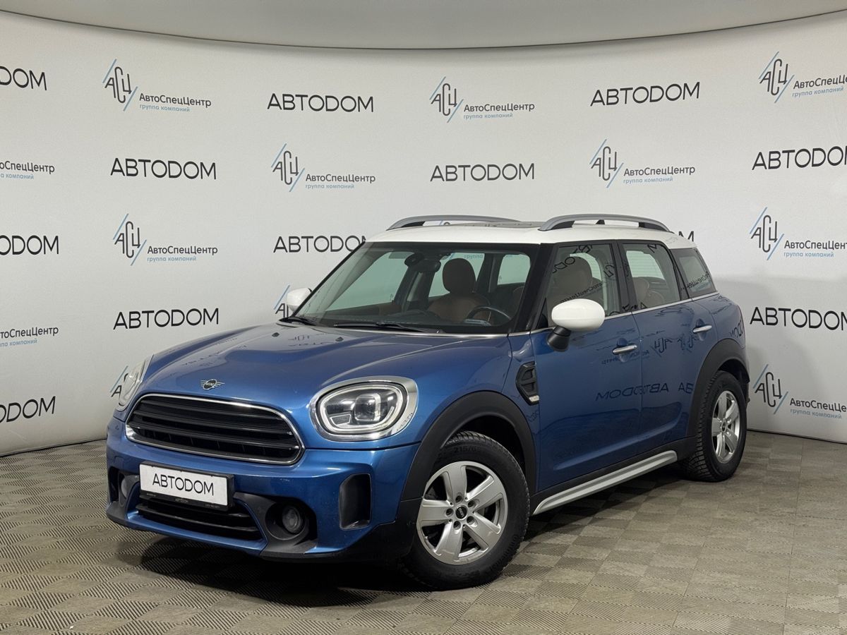 Автомобиль MINI Countryman II (F60) [рестайлинг] Cooper 1.5 AMT (136 л.с.) Essential Синий 2021 с пробегом 131 757 км