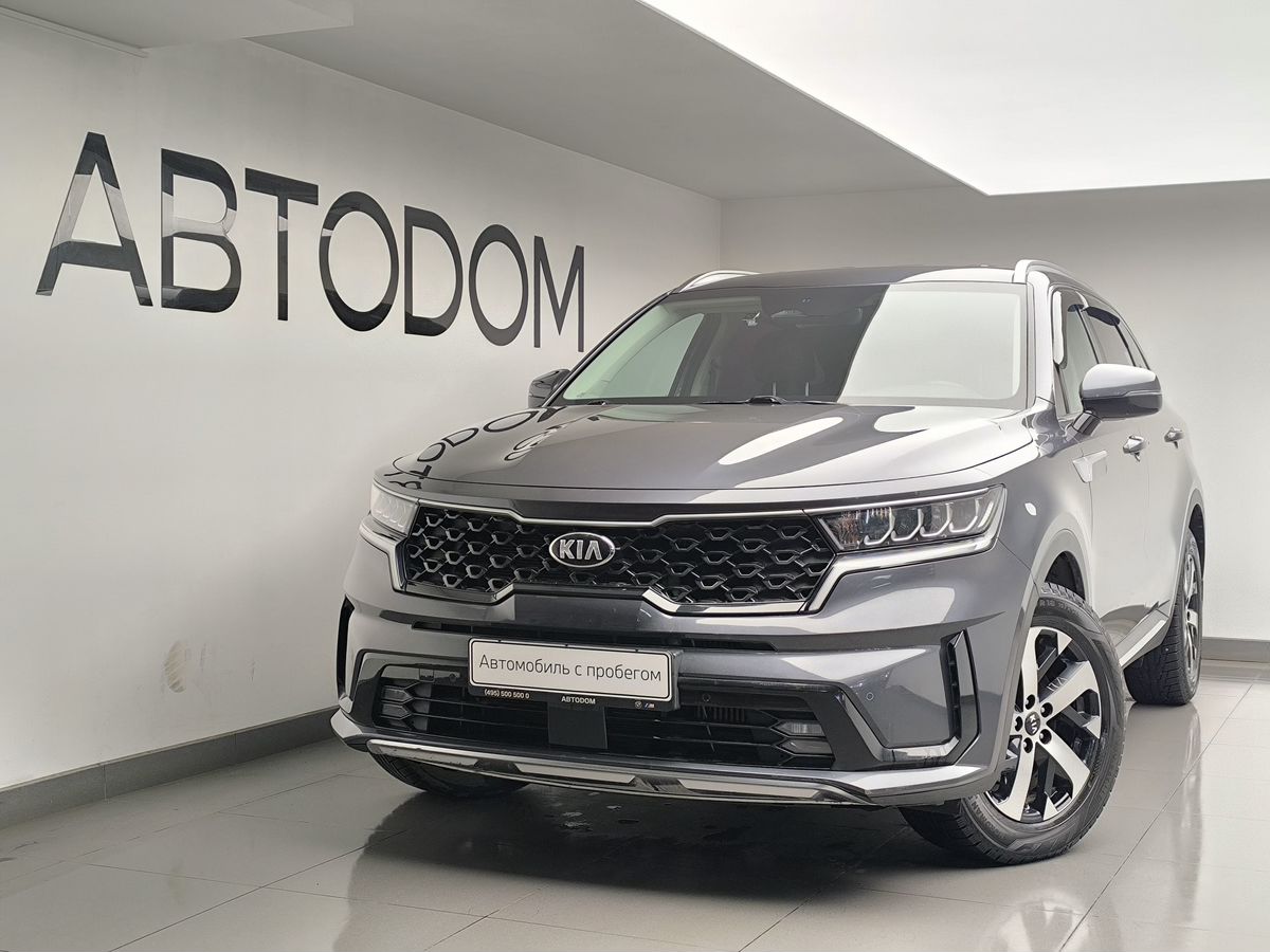 Автомобиль Kia Sorento IV поколение 2.2d AMT 4WD (202 л.с.) Импорт Чёрный 2021 с пробегом 67 772 км