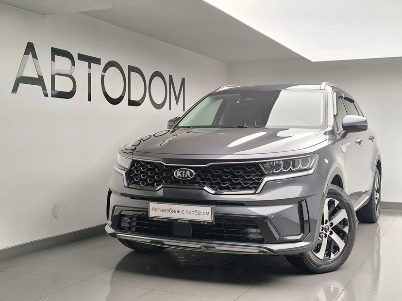 Автомобиль Kia Sorento IV поколение 2.2d AMT 4WD (202 л.с.) Импорт Чёрный 2021 с пробегом 67 772 км