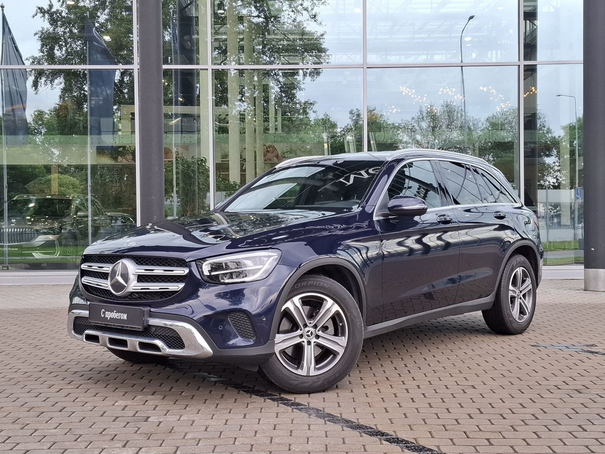 Mercedes-Benz GLC I (X253) [рестайлинг] 200 2.0 AT 4Matic (197 л.с.) Premium Синий 2021 с пробегом 46 600 км