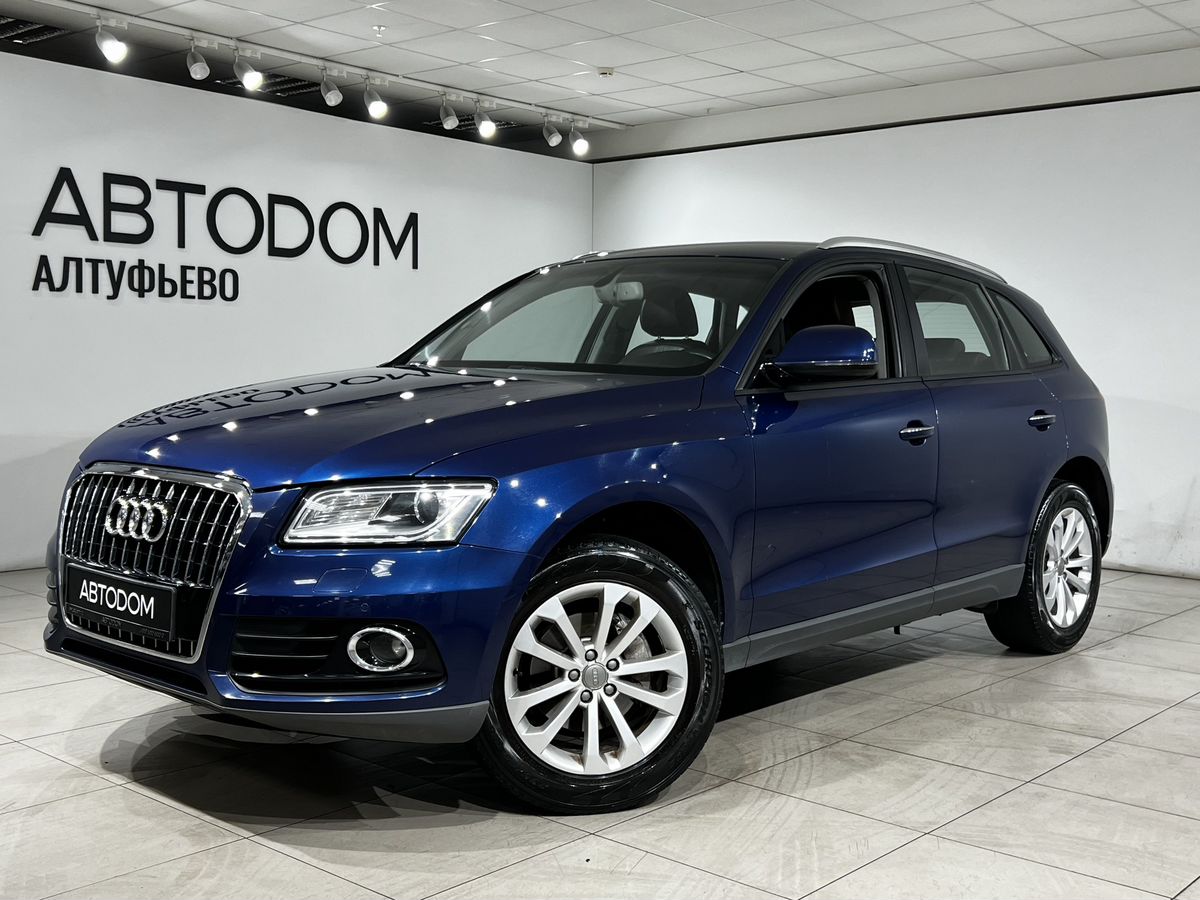 Audi Q5 I (8R) [рестайлинг] 2.0 AT 4WD (180 л.с.) Comfort Синий 2016 с пробегом 113 728 км