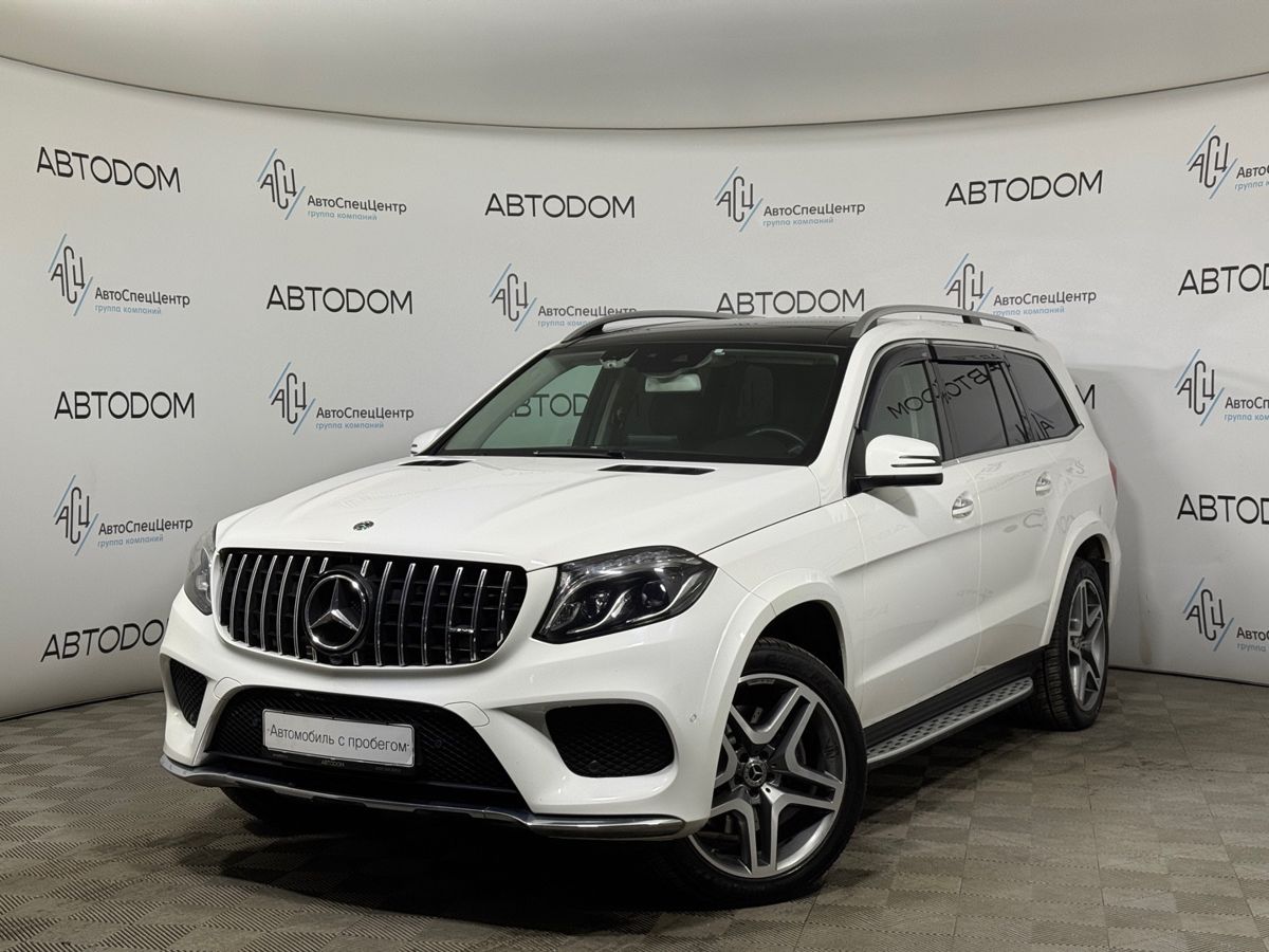 Автомобиль Mercedes-Benz GLS I поколение (X166) 350 3.0d AT 4Matic (249 л.с.) Особая серия Белый 2018 с пробегом 126 013 км