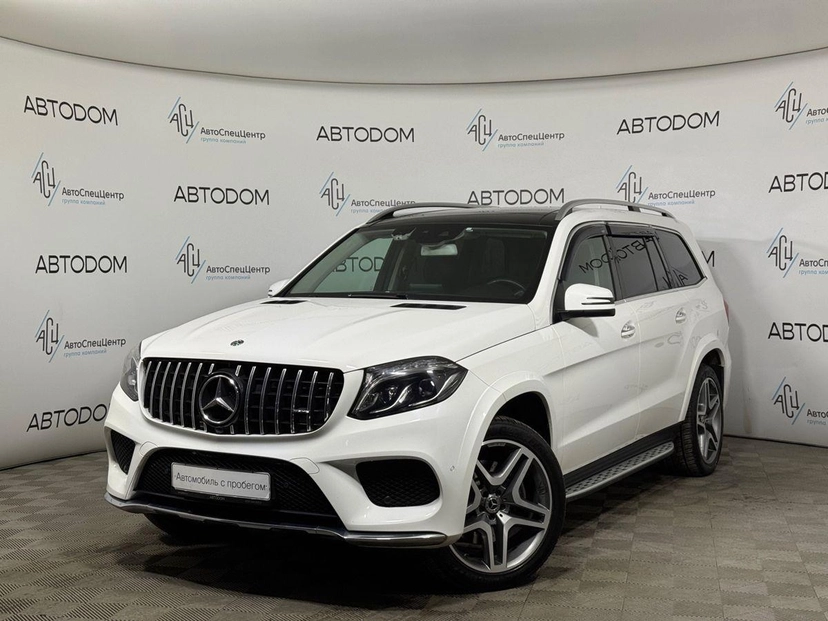 Автомобиль Mercedes-Benz GLS I поколение (X166) 350 3.0d AT 4Matic (249 л.с.) Особая серия Белый 2018 с пробегом 126 013 км