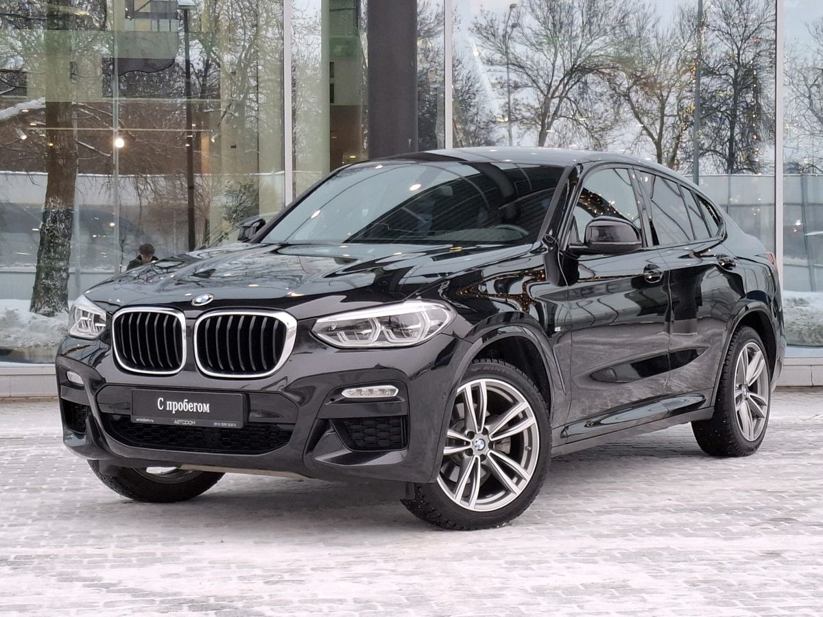 Автомобиль BMW X4 II поколение (G02) 2.0d AT 4WD (190 л.с.) M Sport Чёрный 2019 с пробегом 126 280 км