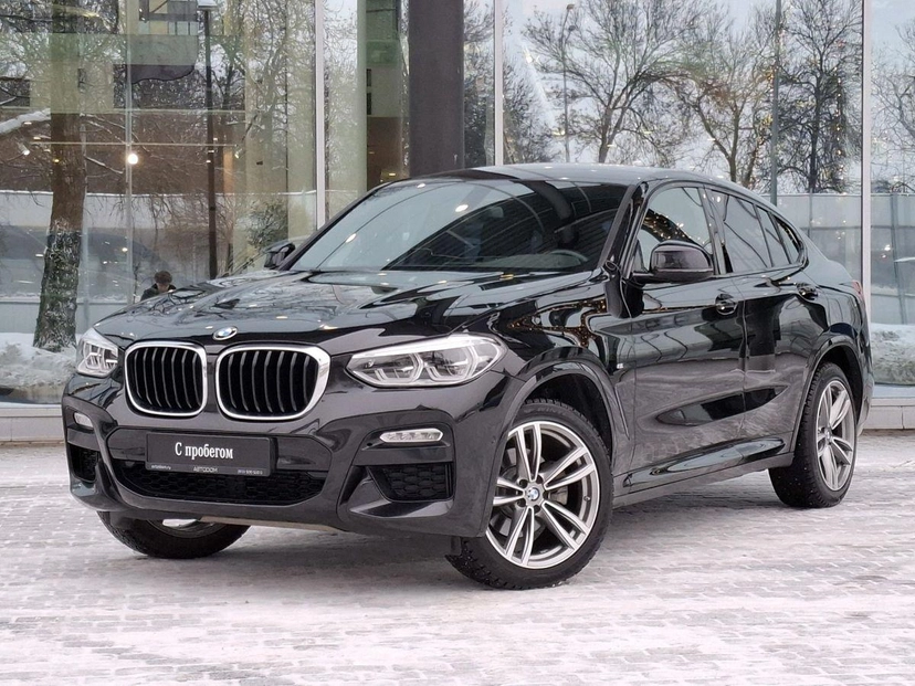 Автомобиль BMW X4 II поколение (G02) 2.0d AT 4WD (190 л.с.) M Sport Чёрный 2019 с пробегом 126 280 км