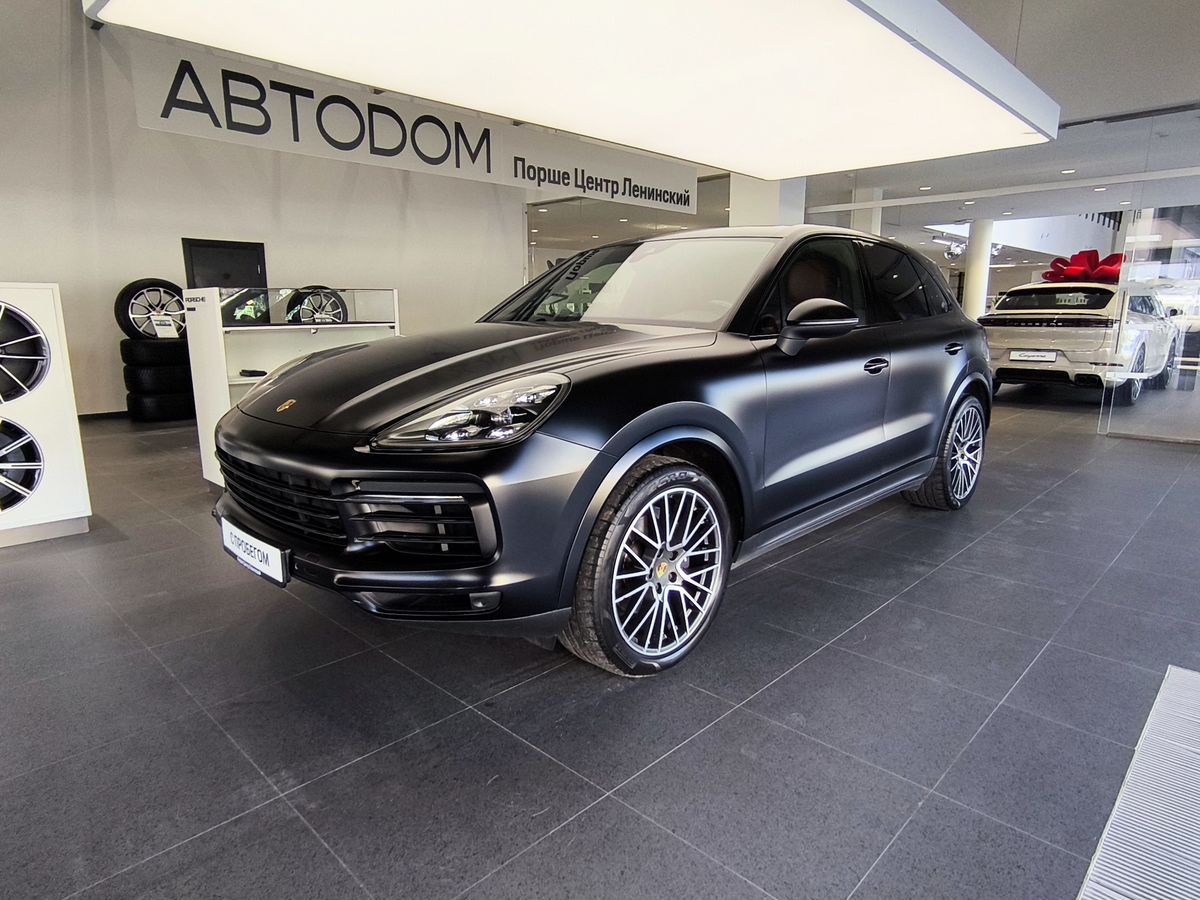 Автомобиль Porsche Cayenne III поколение 3.0 AT 4WD (340 л.с.) Base Чёрный 2020 с пробегом 73 107 км