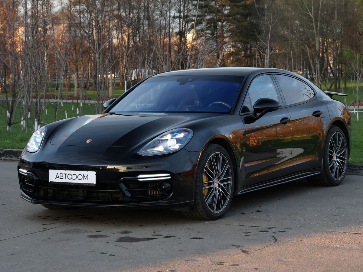 Porsche Panamera II поколение Turbo 4.0 AMT 4WD (550 л.с.) Turbo Чёрный 2017 с пробегом 68 986 км