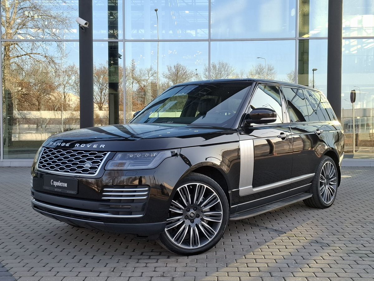 Автомобиль Land Rover Range Rover IV [рестайлинг] 3.0d AT 4WD (249 л.с.) Vogue Чёрный 2020 с пробегом 121 958 км