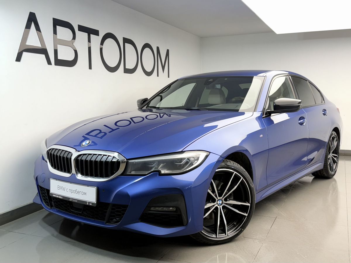 BMW 3 серии VII поколение (G20/G21/G28) 320 2.0d AT 4WD (190 л.с.) M Sport Голубой 2021 с пробегом 122 109 км