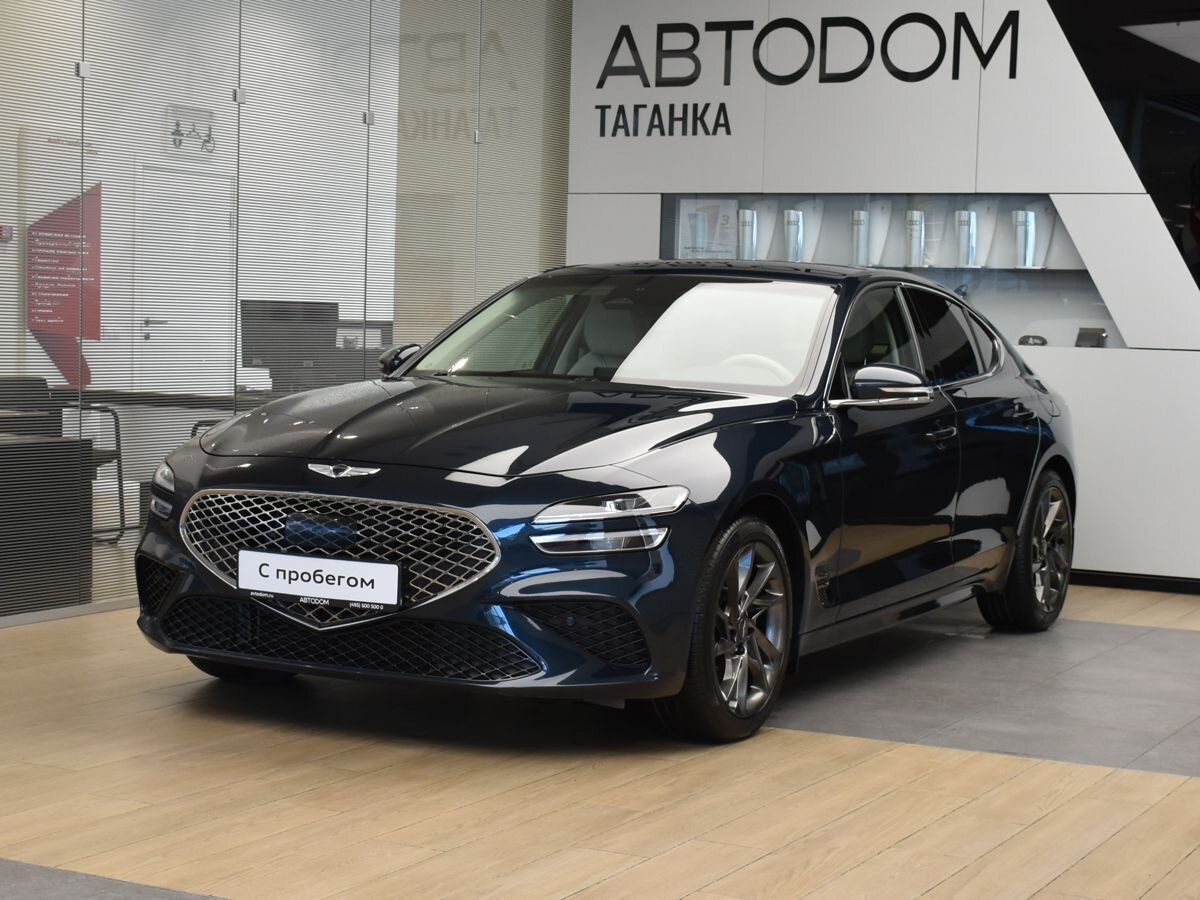 Genesis G70 I [рестайлинг] 2.0 AT 4WD (197 л.с.) Elegance + Smart Sense Зелёный 2021 с пробегом 29 999 км