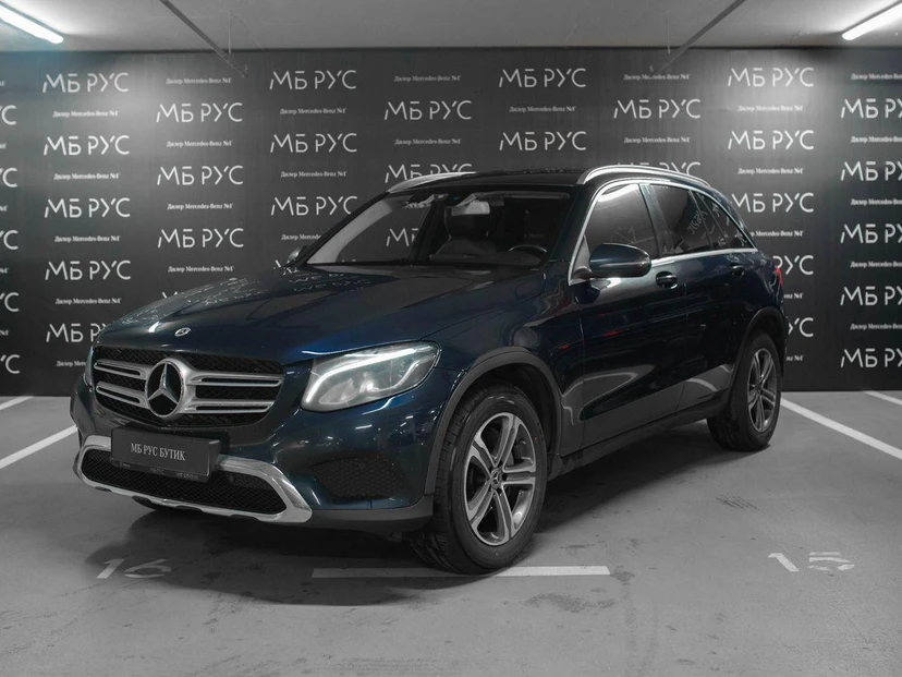 Mercedes-Benz GLC I поколение (X253) 250 2.0 AT 4Matic (211 л.с.) Premium Синий 2018 с пробегом 161 290 км