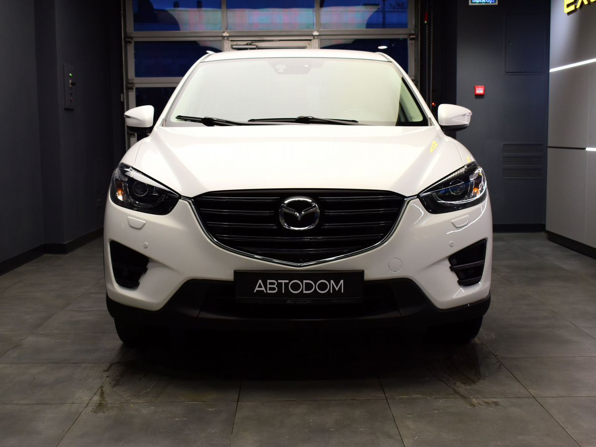 Автомобиль Mazda CX-5 I [рестайлинг] 2.0 AT 4WD (150 л.с.) Base Белый 2017 с пробегом 125 796 км
