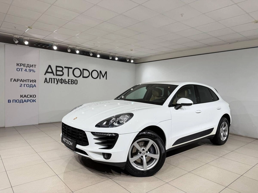 Автомобиль Porsche Macan I поколение 2.0 AMT 4WD (252 л.с.) Base Белый 2017 с пробегом 85 010 км
