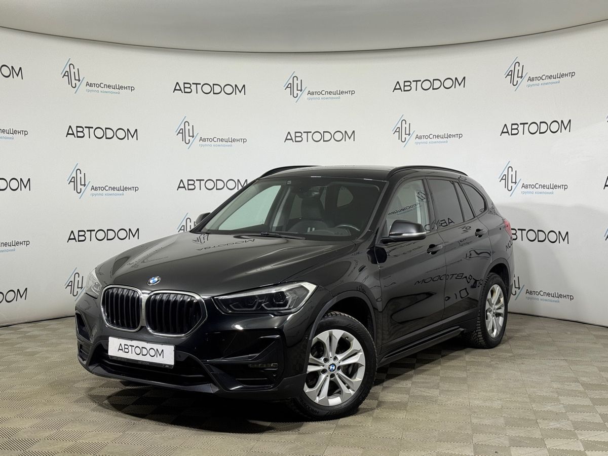 Автомобиль BMW X1 II (F48) [рестайлинг] 2.0d AT 4WD (150 л.с.) Advantage Plus Чёрный 2020 с пробегом 37 495 км