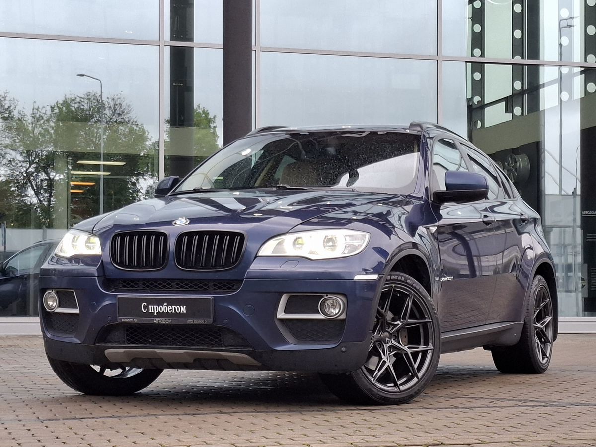 BMW X6 I (E71) [рестайлинг] 3.0d AT 4WD (245 л.с.) Base Синий 2014 с пробегом 178 458 км