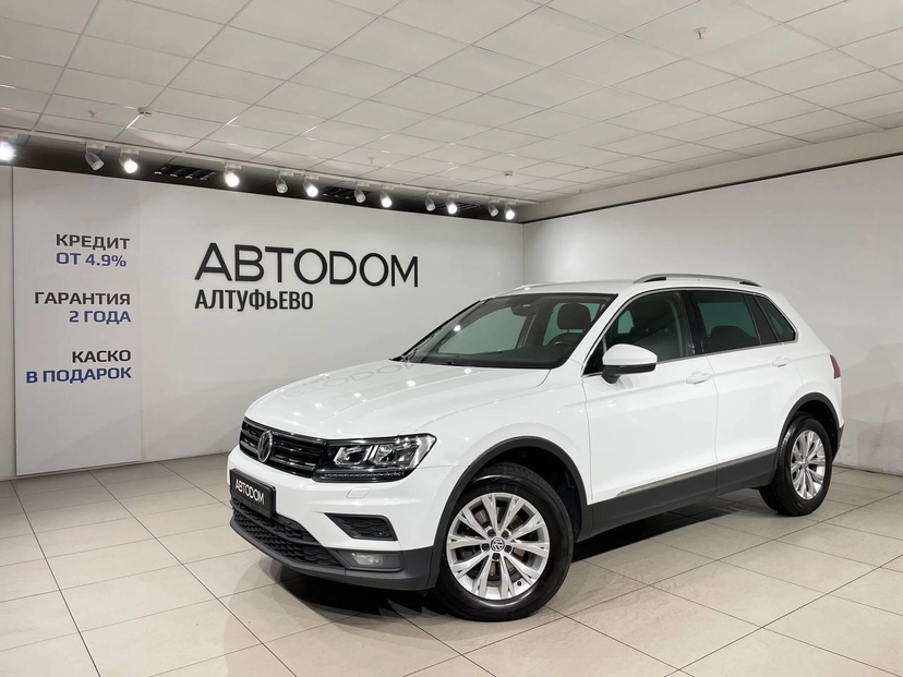 Автомобиль Volkswagen Tiguan II поколение 1.4 AMT (150 л.с.) Comfortline Белый 2017 с пробегом 108 770 км