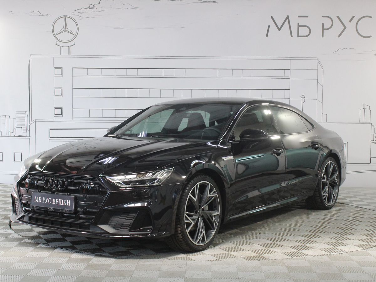 Автомобиль Audi A7 II поколение (4K) 2.0 AMT 4WD (245 л.с.) Advance Чёрный 2023 с пробегом 6 600 км