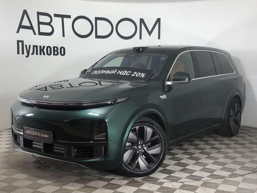 Автомобиль Li Auto L9 I поколение 1.5hyb AT 4WD (449 л.с.) Max Зелёный 2023 с пробегом 25 км