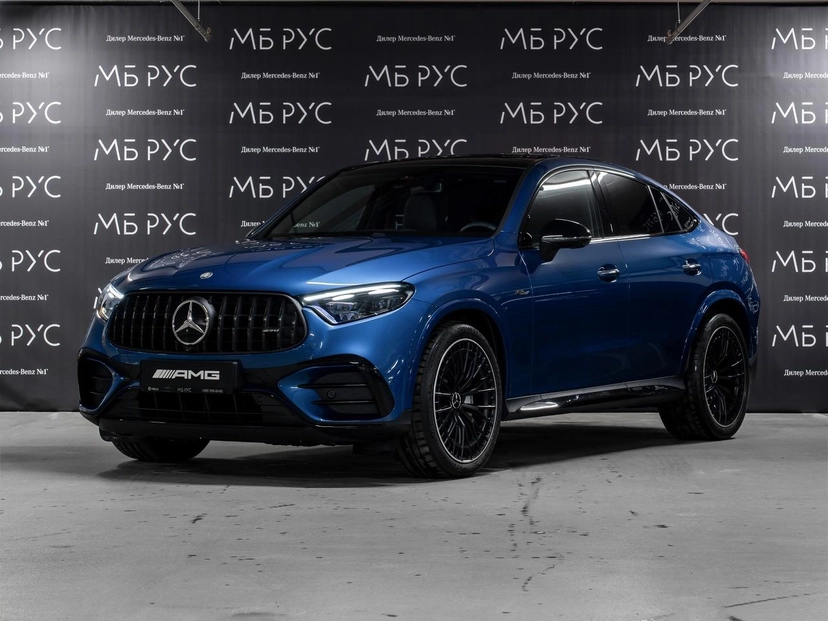 Автомобиль Mercedes-Benz GLC coupe AMG II поколение (C254) 2.0 AT 4WD (421 л.с.) Base Синий 2025
