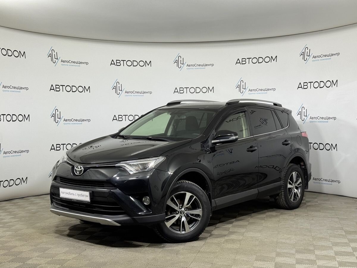 Автомобиль Toyota RAV4 IV (XA40) [рестайлинг] 2.2d AT 4WD (150 л.с.) Комфорт плюс Чёрный 2015 с пробегом 150 662 км