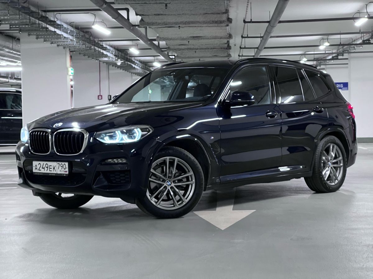 BMW X3 III поколение (G01) 2.0d AT 4WD (190 л.с.) M Sport Чёрный 2019 с пробегом 95 000 км