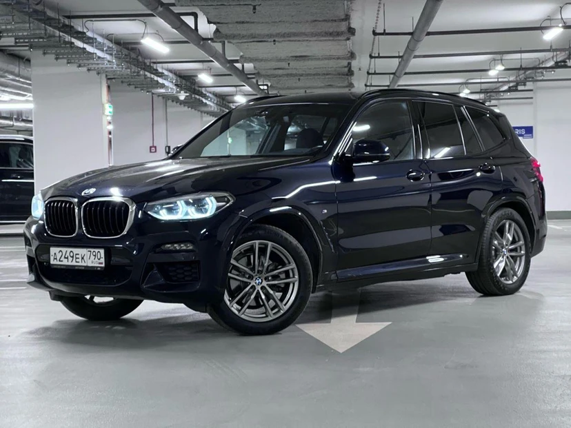 BMW X3 III поколение (G01) 2.0d AT 4WD (190 л.с.) M Sport Чёрный 2019 с пробегом 95 000 км